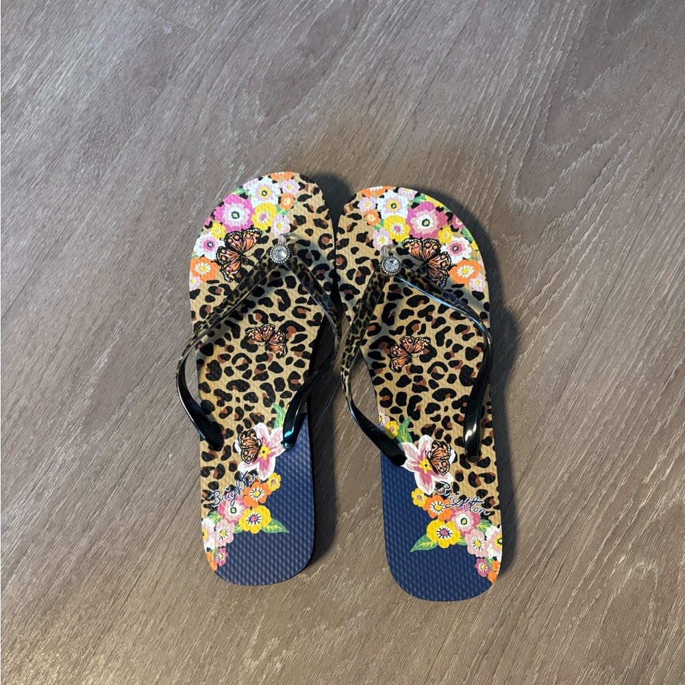 Brighton Leopard and Floral Sandals